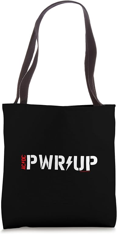 Ac/Dc Pwr Up Cotton Tote Bag