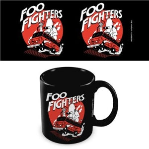 Foo Fighters (Bus) Black Pod Mug