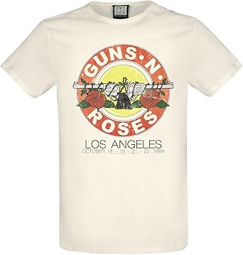 Guns N Roses - Vintage Bullet Amplified Vintage White XX Large T Shirt