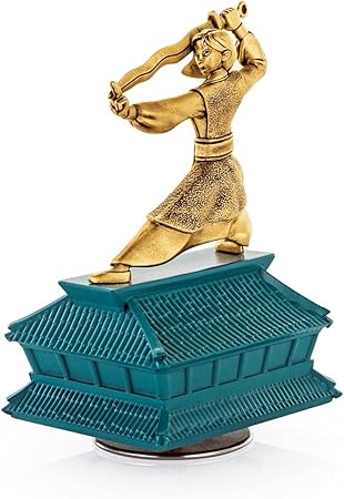 Mulan Gilt Pewter Music Carousel (Plays: Reflection)