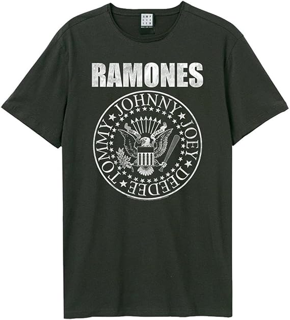Ramones - Classic Seal Tee Amplified Vintage Charcoal X Large T Shirt