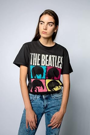 Beatles Hard Days Night Amplified Vintage Charcoal Xx Large T Shirt