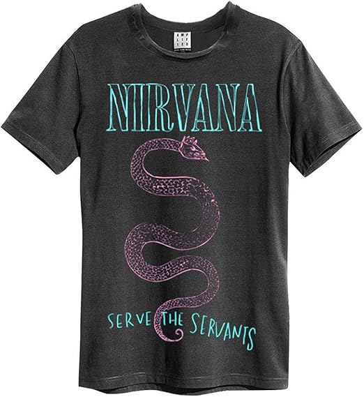 Nirvana Serve The Serpents Amplified Vintage Charcoal Xx Large T Shirt