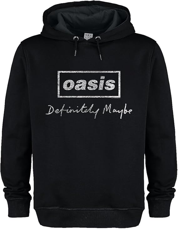 Oasis Definitely Maybe Distressed Amplified Black X Large Hoodie