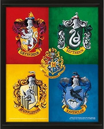 Harry Potter (Colourful Crest) - Framed