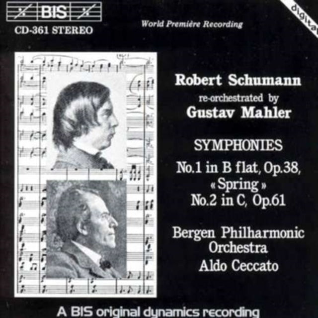 Symphonies 1 and 2 (Re-orch. By Mahler) (Ceccato, Bergen Po)