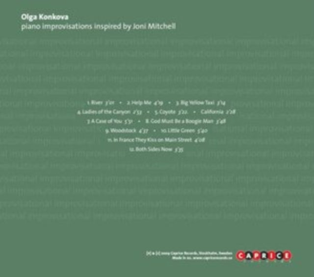 Olga Konkova: Piano Improvisations Inspired By Joni Mitchell