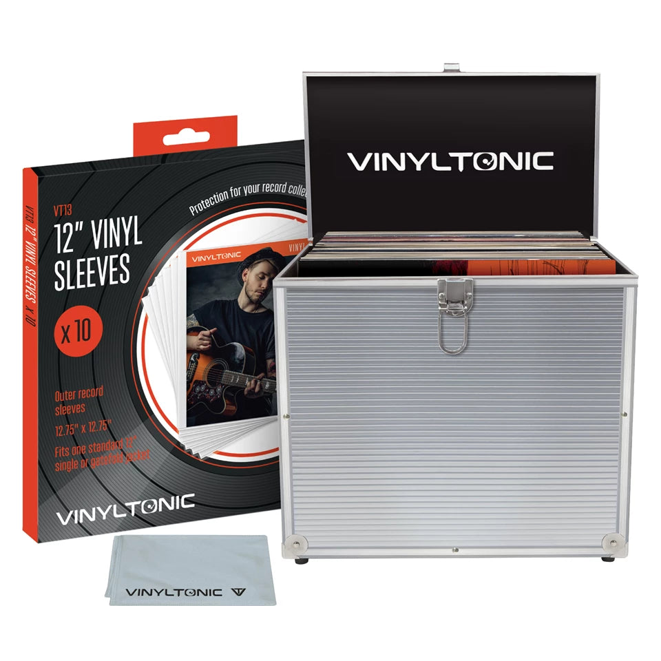 Vinyl Tonic Silver LP Case (With Cloth & 10Pk Outer Sleeves)