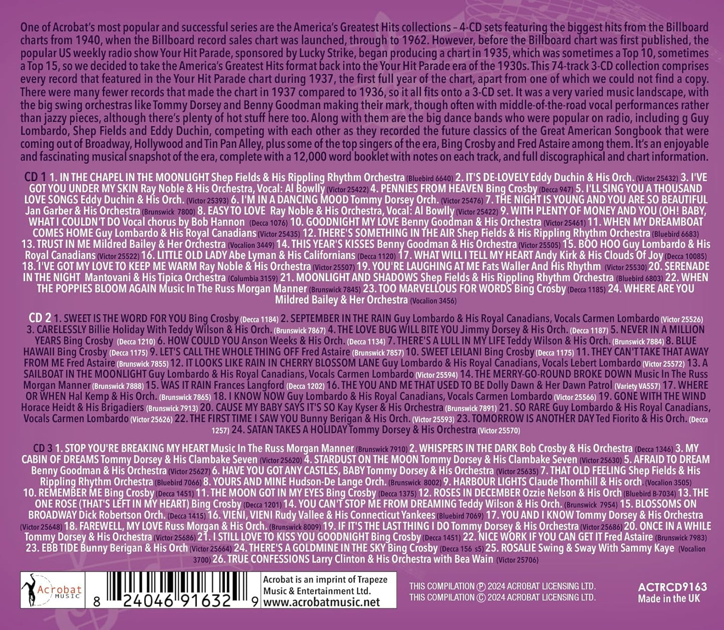 Americas Greatest Your Hit Parade Hits 1937