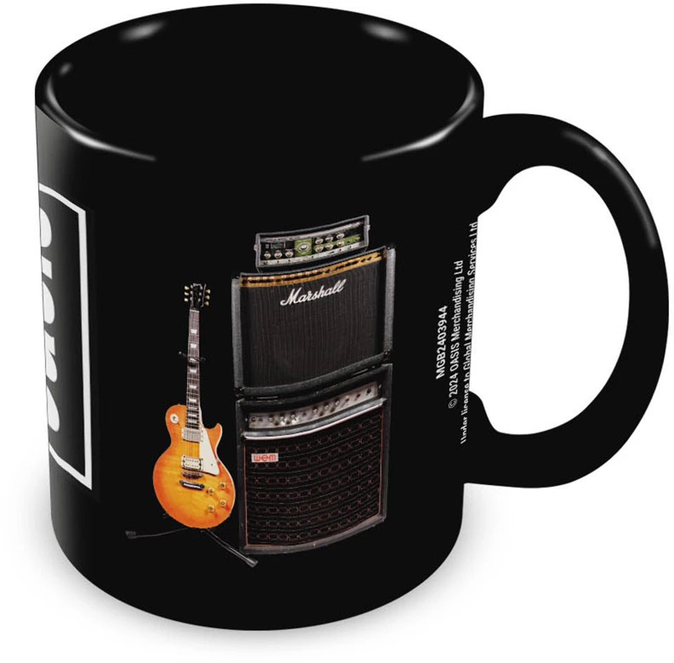 Oasis (Guitar) Black Pod Mug