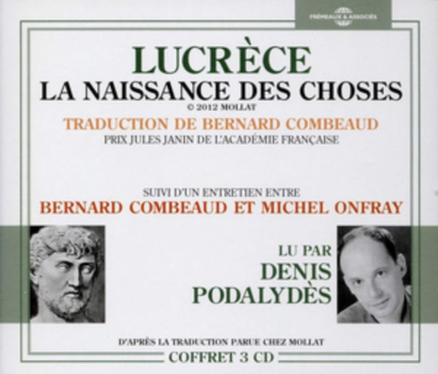 Lucrèce La Naissance Des Choses