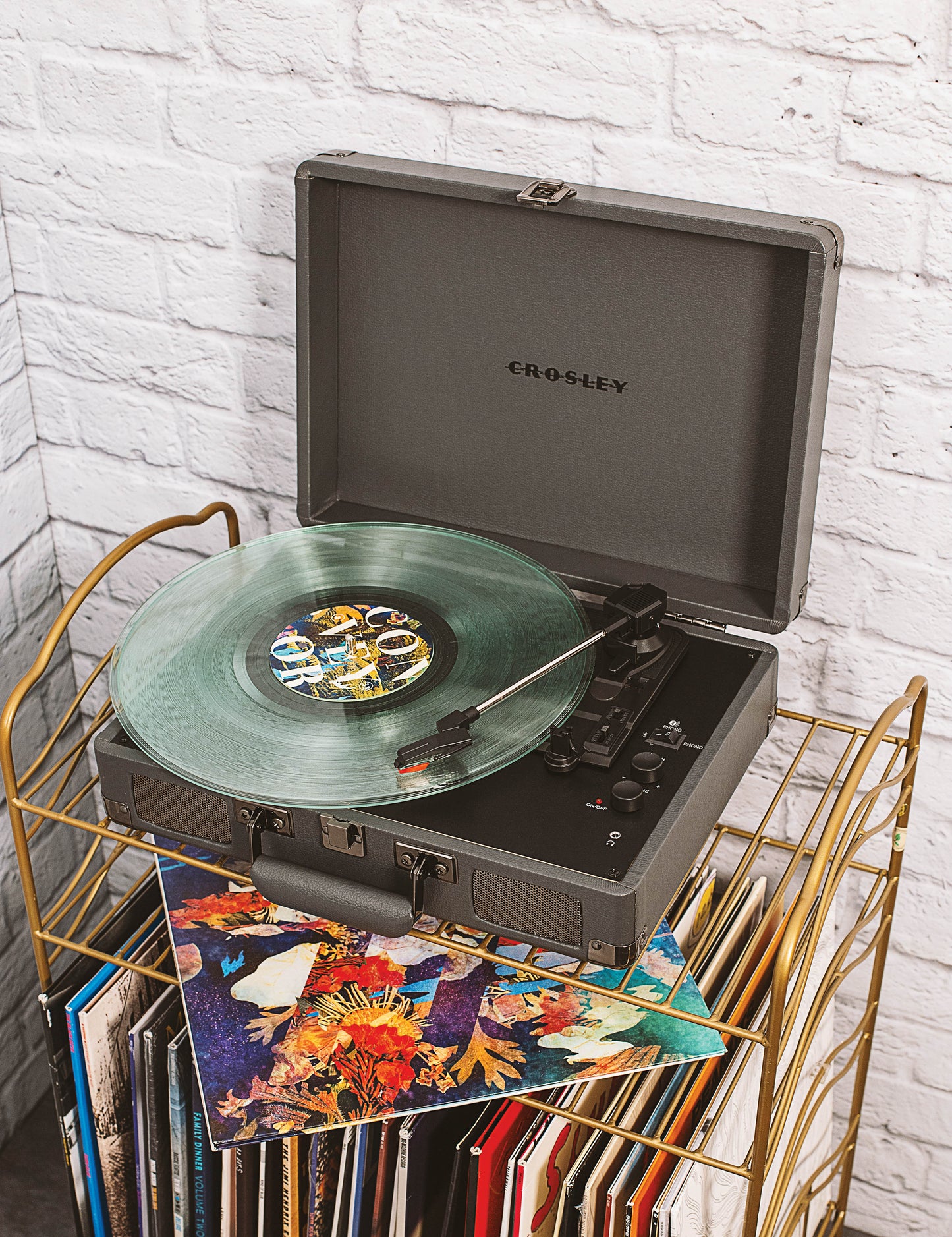 Cruiser Plus Deluxe Portable Turntable (Slate)- Now With Bluetooth Out