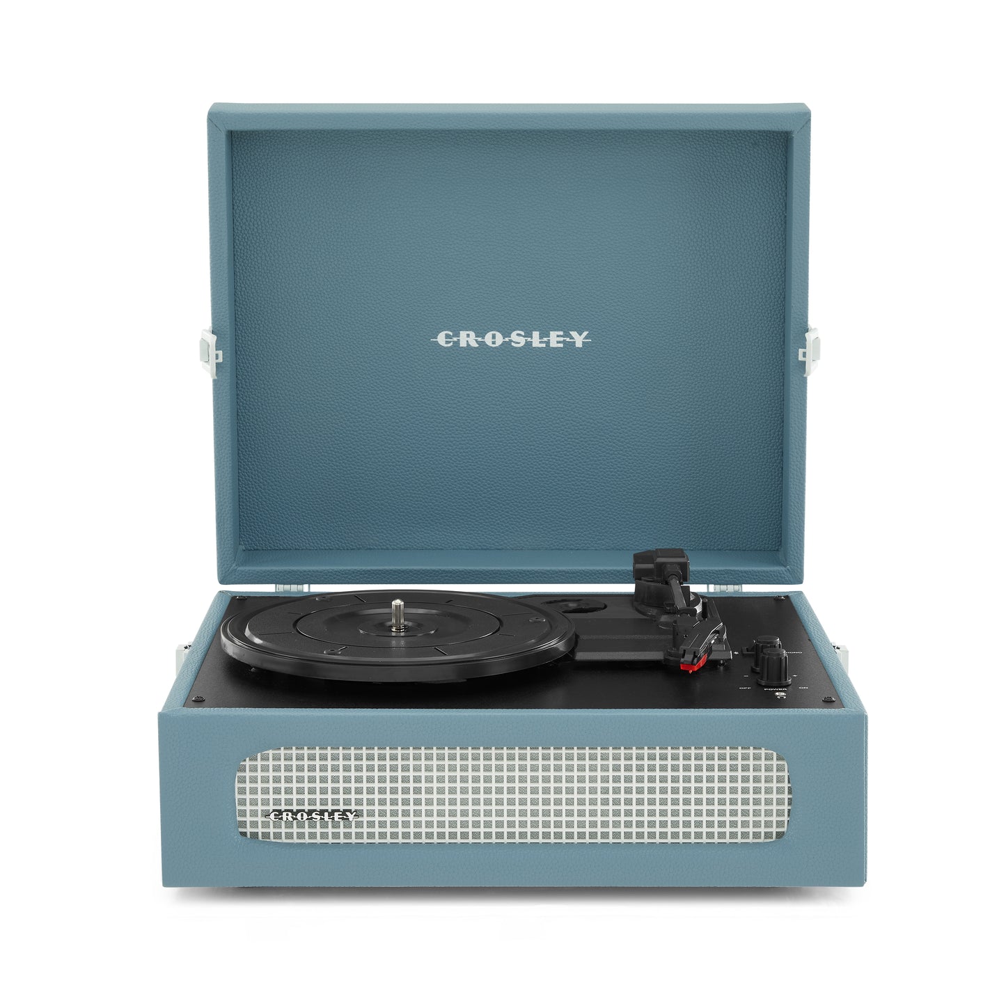 Voyager Portable Turntable (Washed Blue)- Now With Bluetooth Out