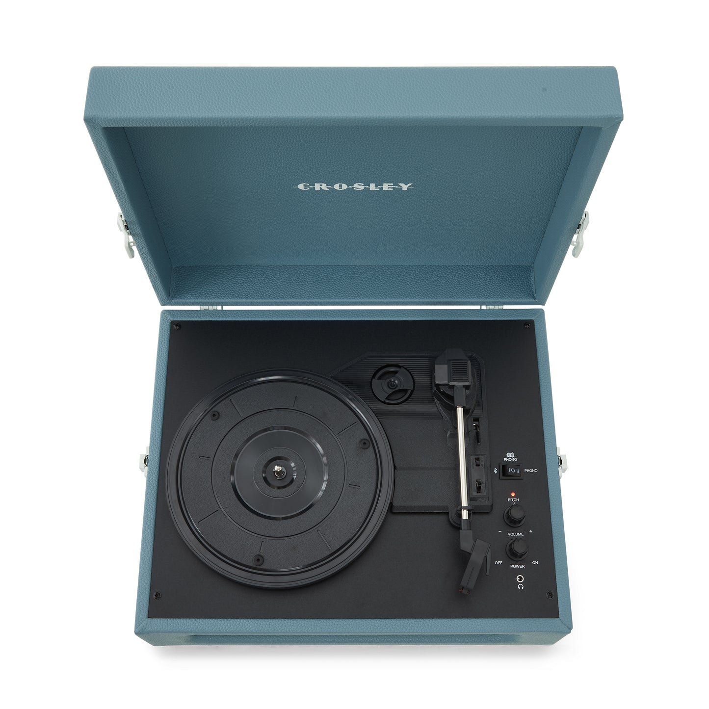 Voyager Portable Turntable (Washed Blue)- Now With Bluetooth Out