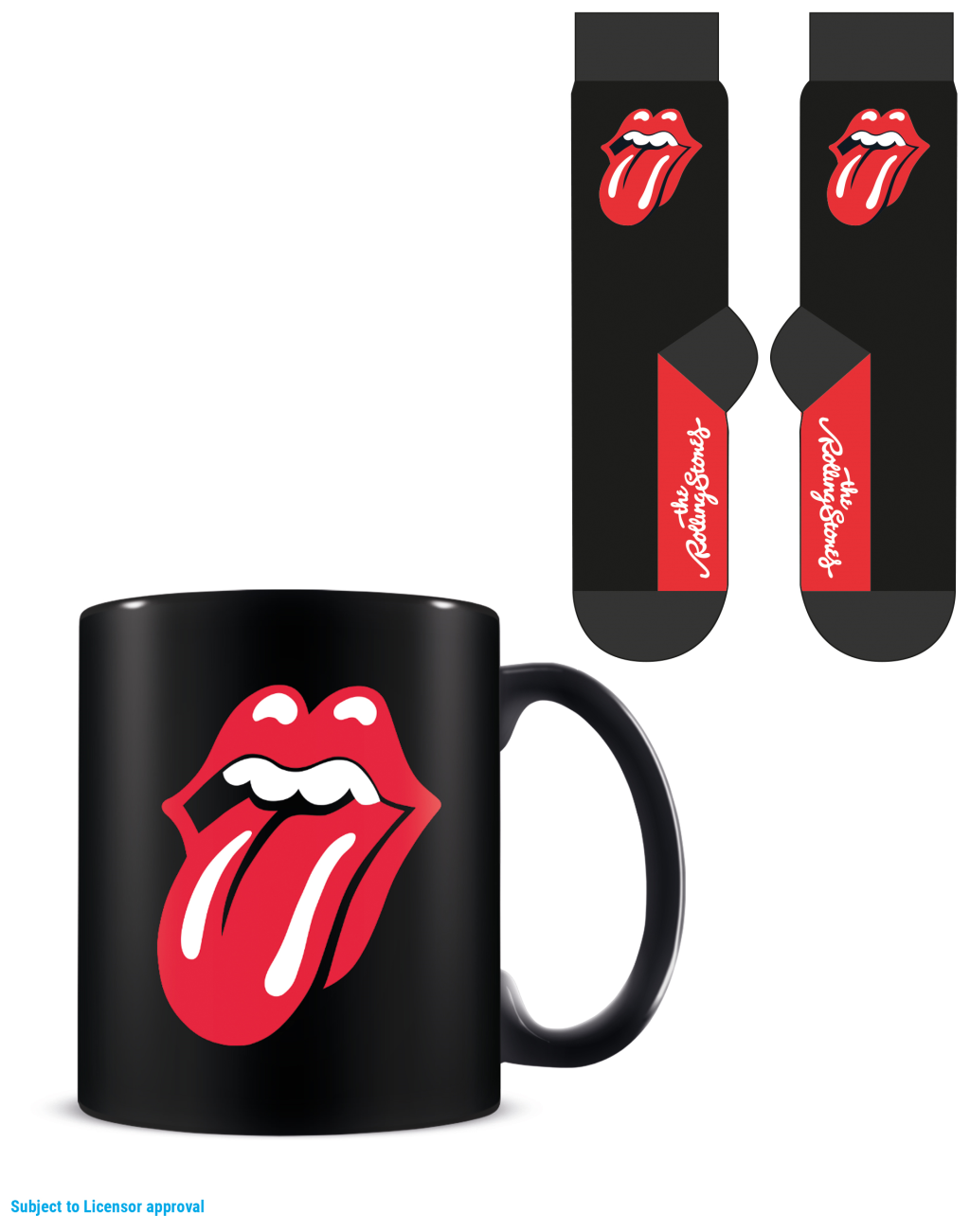 The Rolling Stones (Tongue) Mug & Sock Set