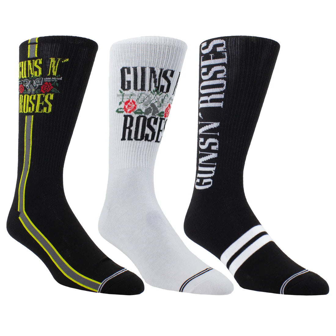 Guns N Roses Socks 3 Pack In Guitar Tin (One Size)