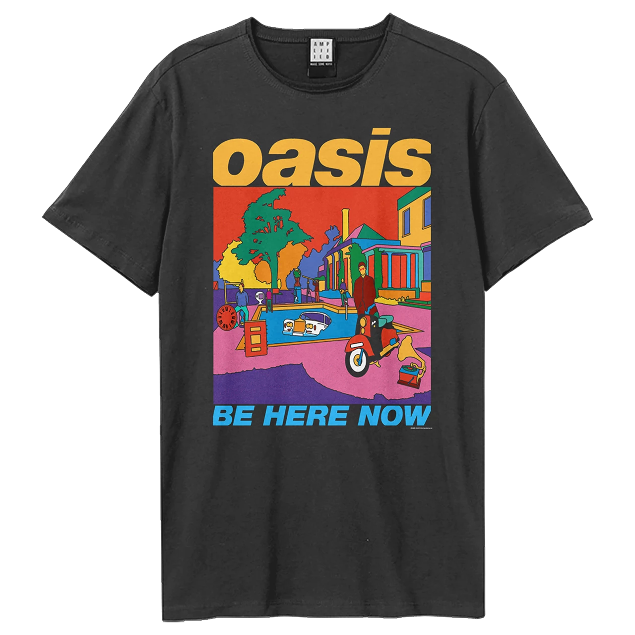 Oasis Be Here Now Colour Amplified Small Vintage White T Shirt