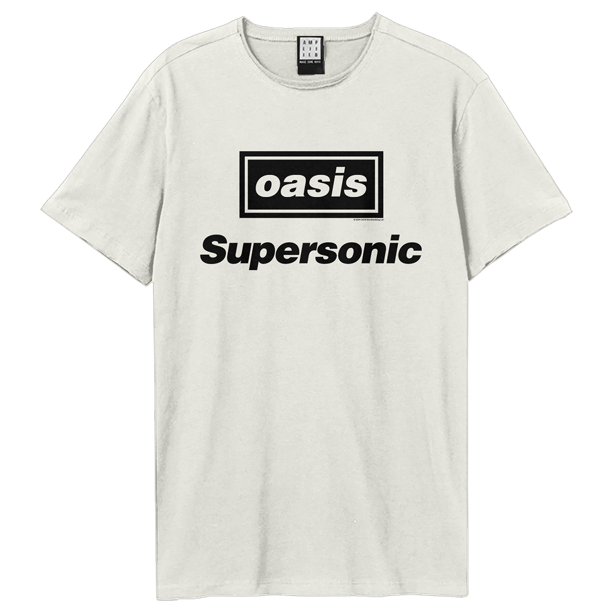 Oasis Supersonic Title Amplified Large Vintage White T Shirt