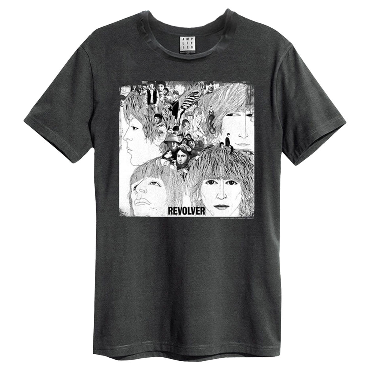 Beatles Revolver Amplified Xx Large Vintage Charcoal T Shirt