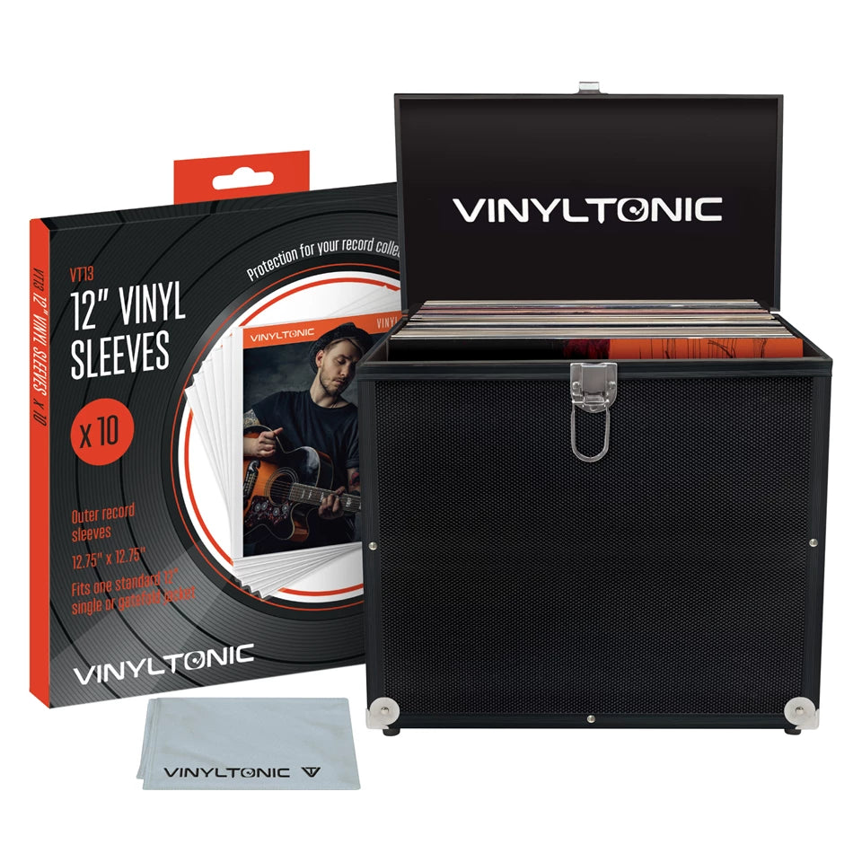 Vinyl Tonic Black LP Case (With Cloth & 10Pk Outer Sleeves)