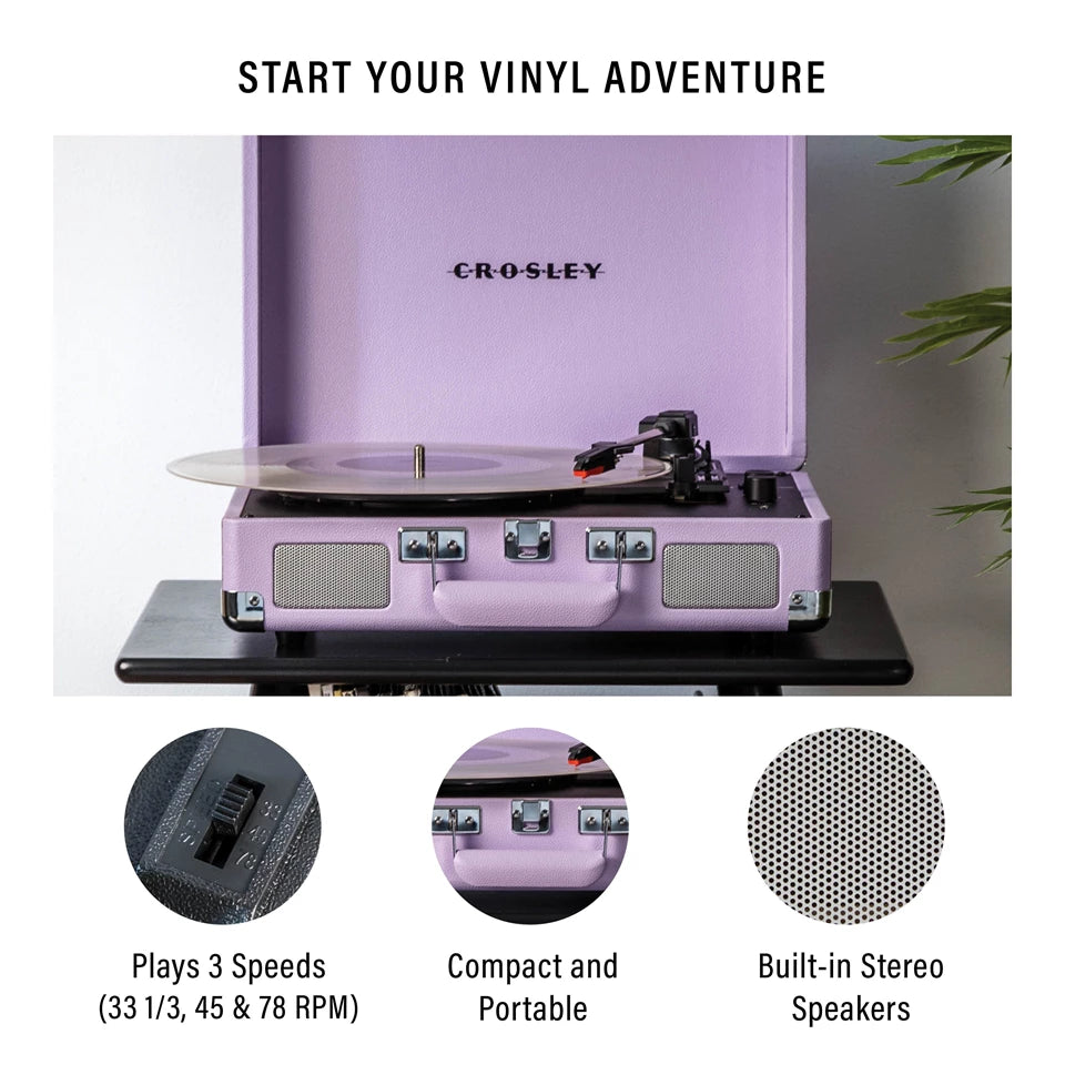 Cruiser Plus Portable Turntable (Lavender)