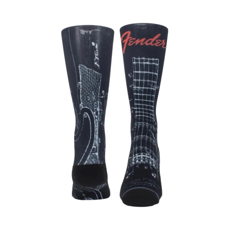 Fender Guitar Parts Socks Black (One Size)