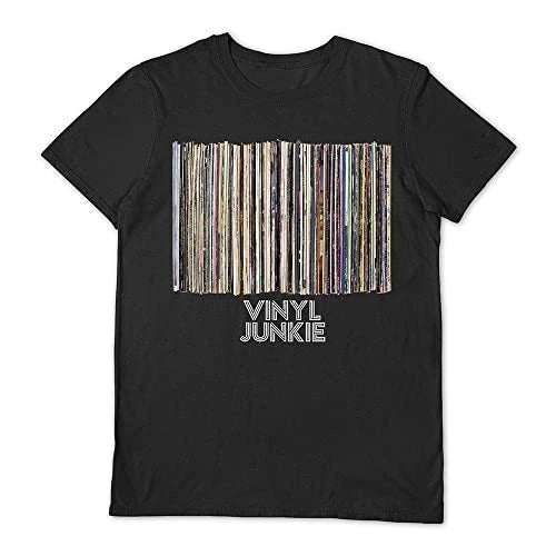 Vinyl Junkie Black Small T Shirt