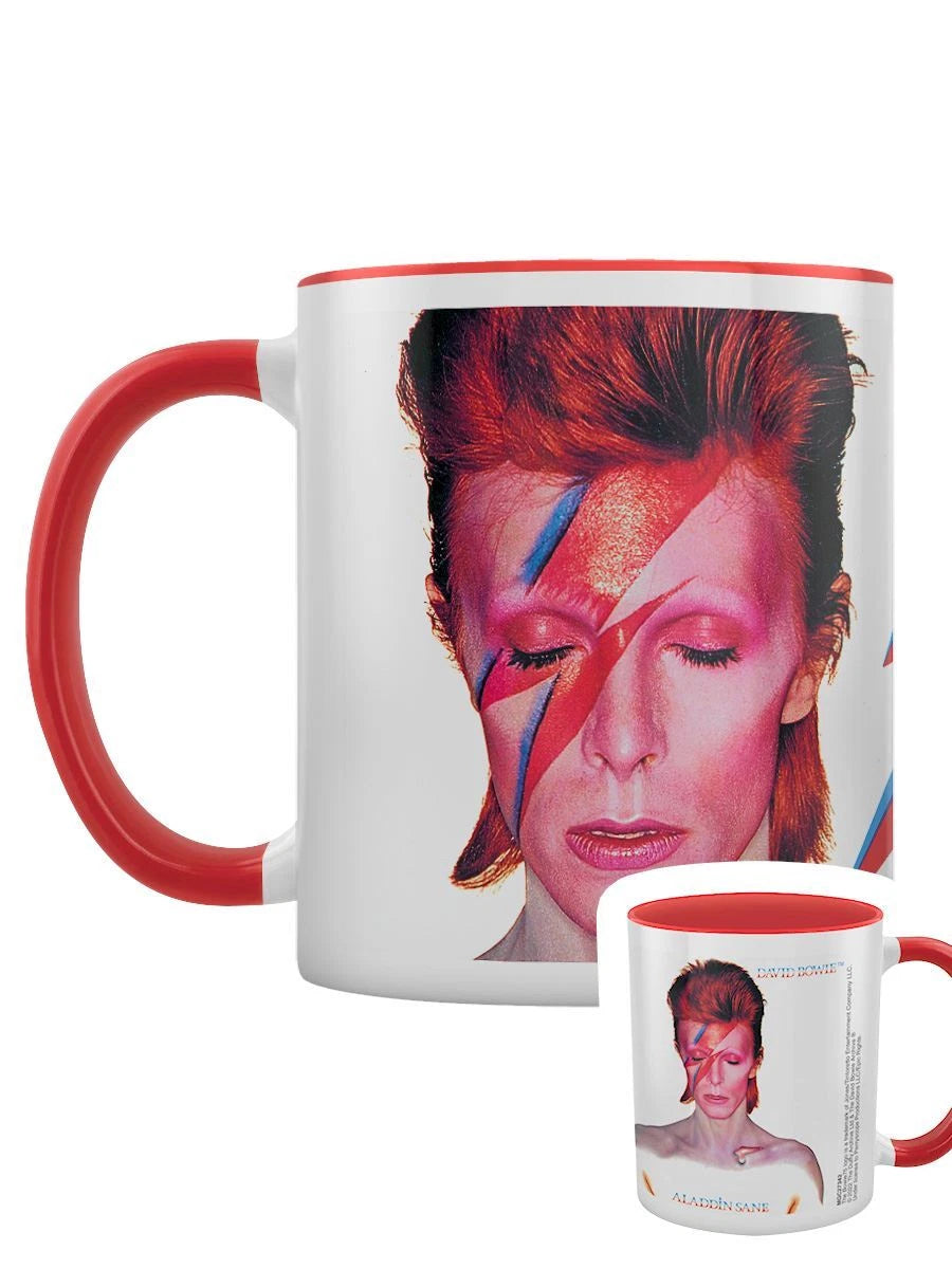 David Bowie (Aladdin Sane) Red Coloured-Inner Mug
