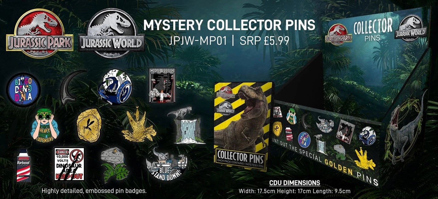Jurassic World Mystery Pin Badge
