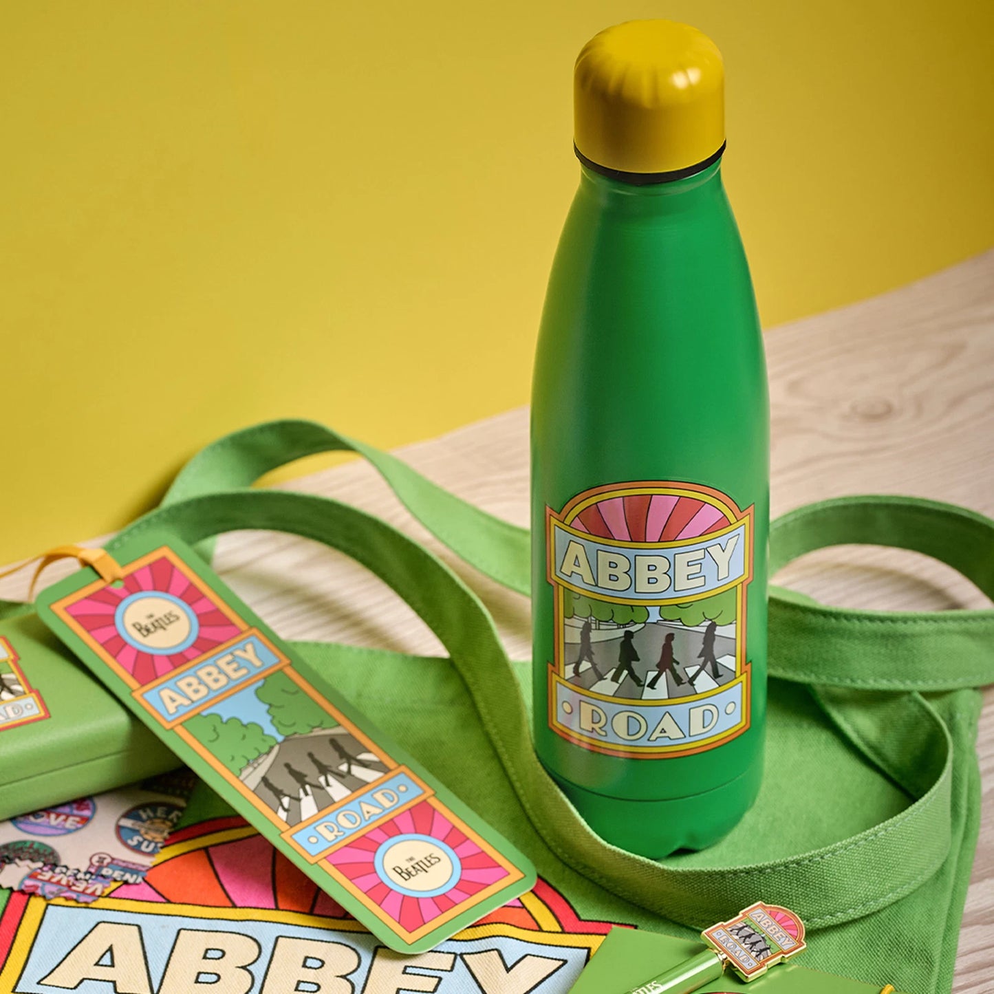 Water Bottle Metal (500Ml) - The Beatles (Abbey Road)