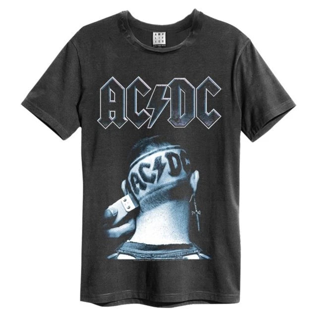 AC/DC - Clipped Amplified Vintage Charcoal X Large T-Shirt