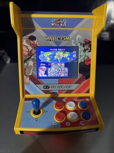 Micro Player Pro 6.7 Super Street Fighter II Portable Retro Arcade (2 Games In 1)