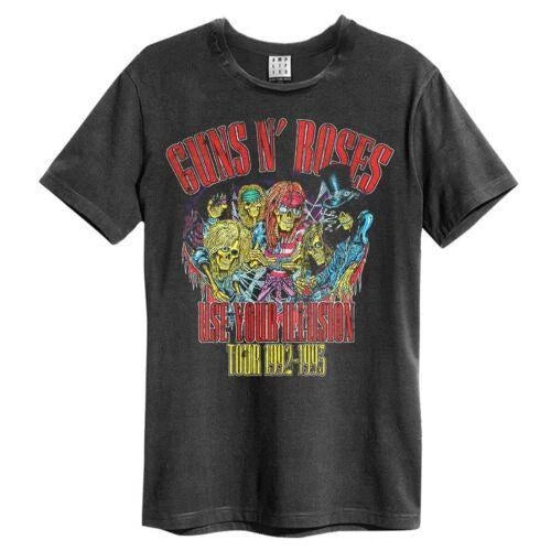 Guns N Roses Use Your Illusion 92/93 Amplified Large Vintage Charcoal T Shirt