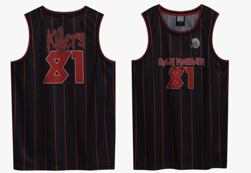 Iron Maiden Killer Black Basketball Jersey Small