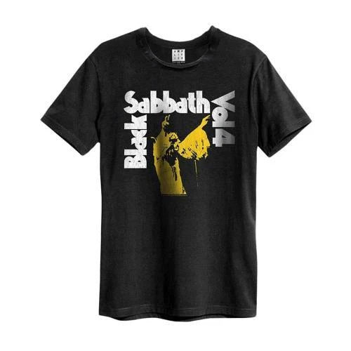Black Sabbath Vol. 4 Amplified Vintage Black Small T Shirt