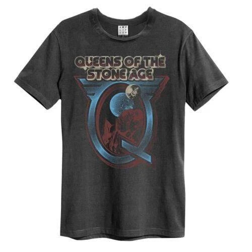 Queens Of The Stone Age Outer Space Amplified Large Vintage Charcoal T Shirt