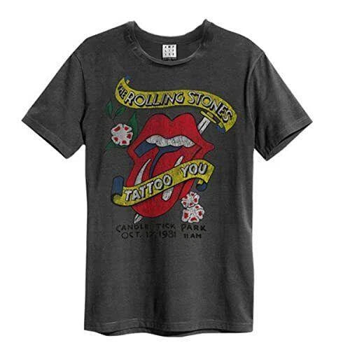 Rolling Stones Tattoo You Amplified Vintage Charcoal Xx Large T Shirt