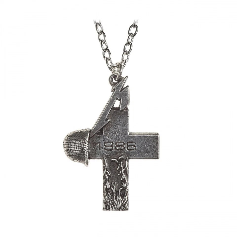 Metallica Master Of Puppets 1986 Cross Pendant