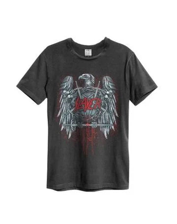 Slayer - Ammunition Eagle Amplified Vintage Charcoal Large T Shirt