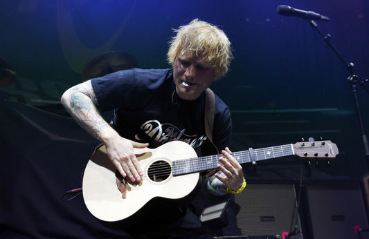 Ed Sheeran at The Darkness gig Dec 9 2023 - Getty
