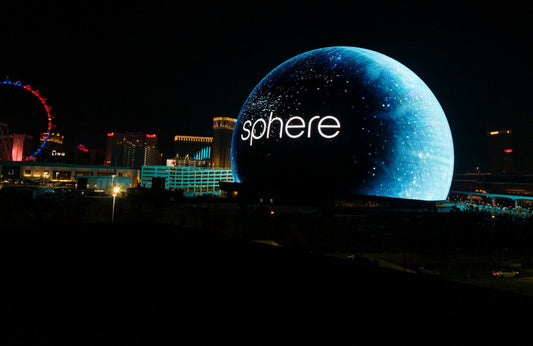 Sphere Lights Up Las Vegas Skyline For The First Time - Getty