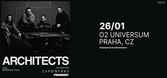 Architects Reveal 2026 European Tour with LANDMVRKS and PRESIDENT