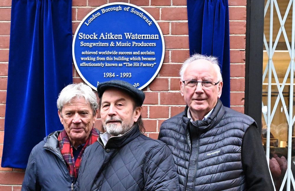 Mike Stock - Matt Aitken - Pete Waterman - FAMOUS - JAN25 - Blue Plaque Unveiling - London