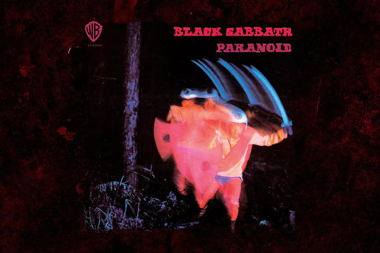 Who is on the cover of Black Sabbath album ‘Paranoid’?