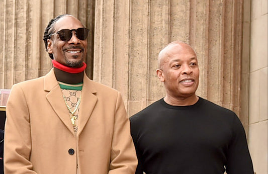 Snoop Dogg and Dr Dre -  The Hollywood Walk Of Fame 2018 - Getty
