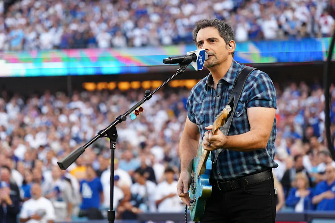 Brad Paisley Contemplates Singing the National Anthem Prior to World Series' Lengthiest Matches