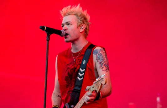 Deryck Whibley as Sum 41 play Download Festival - Photoshot - June 17