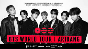 BTS – Asia & Australia legs of the “ARIRANG” world tour