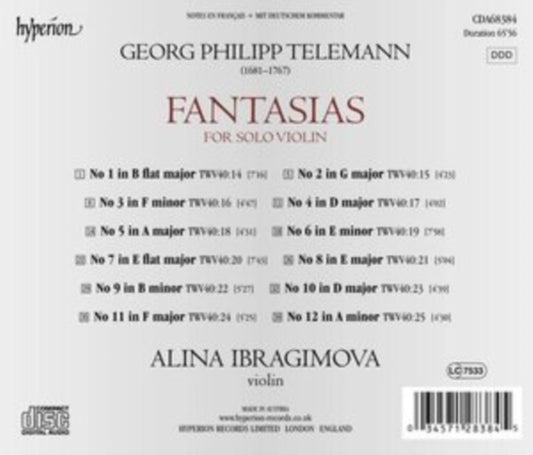 Telemann: Fantasias for Solo Violin