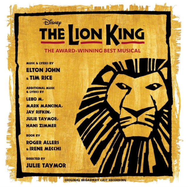 Lion King: Original Broadway Cast (Yellow/Black Splatter Vinyl)